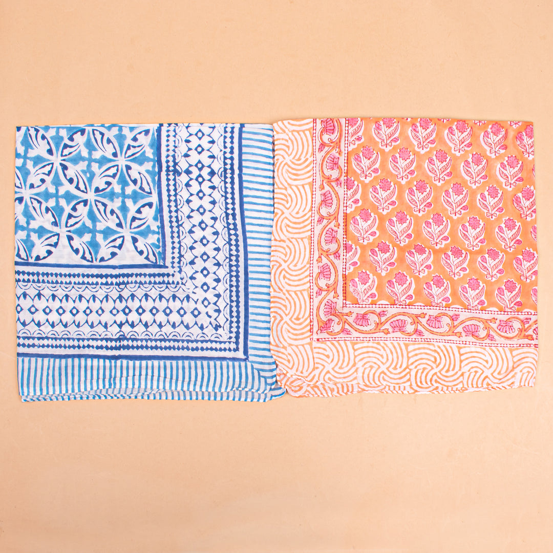 Set of 7 – Paisley Cotton Bandanas | Head Scarf &amp; Hair Wrap