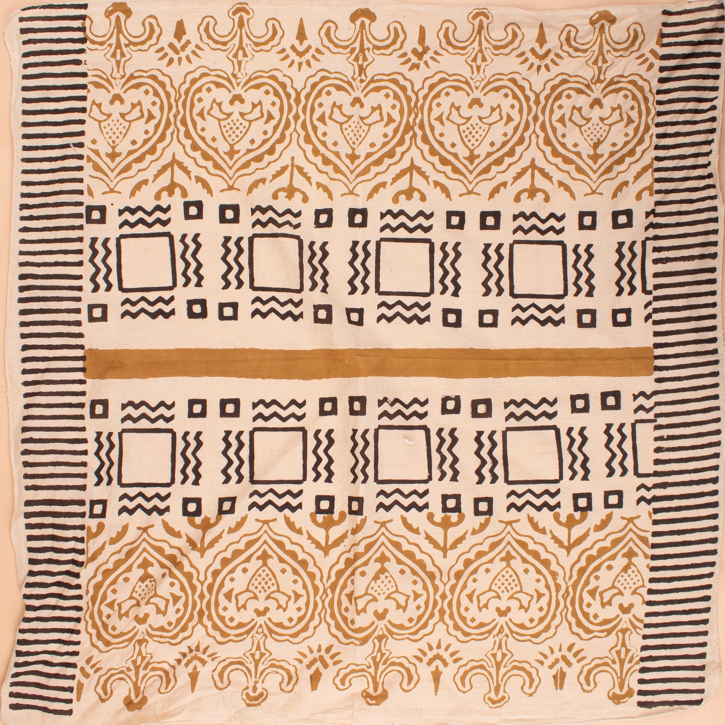 Set of 2 - Pure Cotton Bandana Scarf, Vintage Style Cotton Hanky For Men & Women, Stylish Cotton Accessories, Neck & Wrist Tie, Cotton Hanky Gift