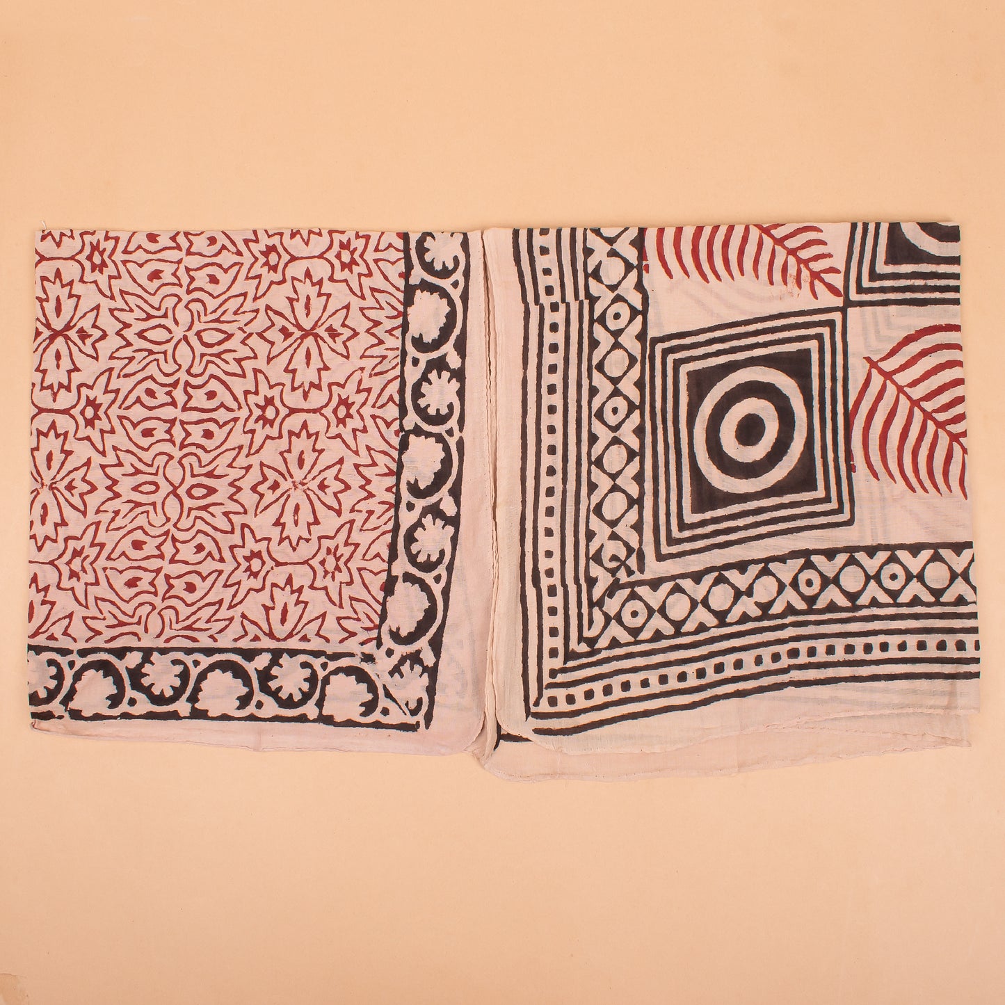 Set of 10 - Stylish Boho Cotton Bandana, Handmade Block Print Square Scarf, Organic Head Wrap, Pet Accessory Gift, Biker Fashion Wrap, Eco-Friendly Unisex Neck Scarf