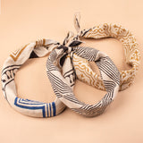 Set of 3 – Floral Cotton Bandanas | Boho Head Scarf & Hair Wrap