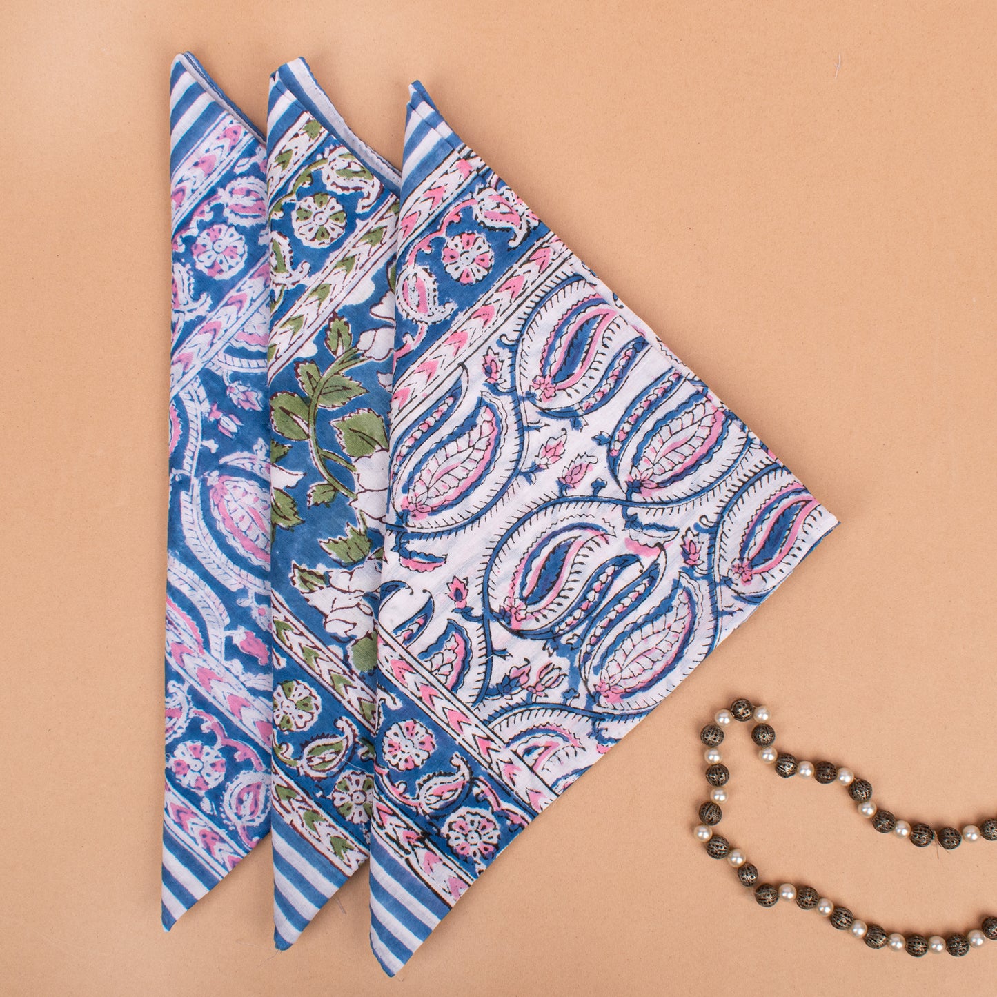 Set of 3 - Premium Cotton Bandana – Soft, Breathable & Versatile Headwear for Everyday Style