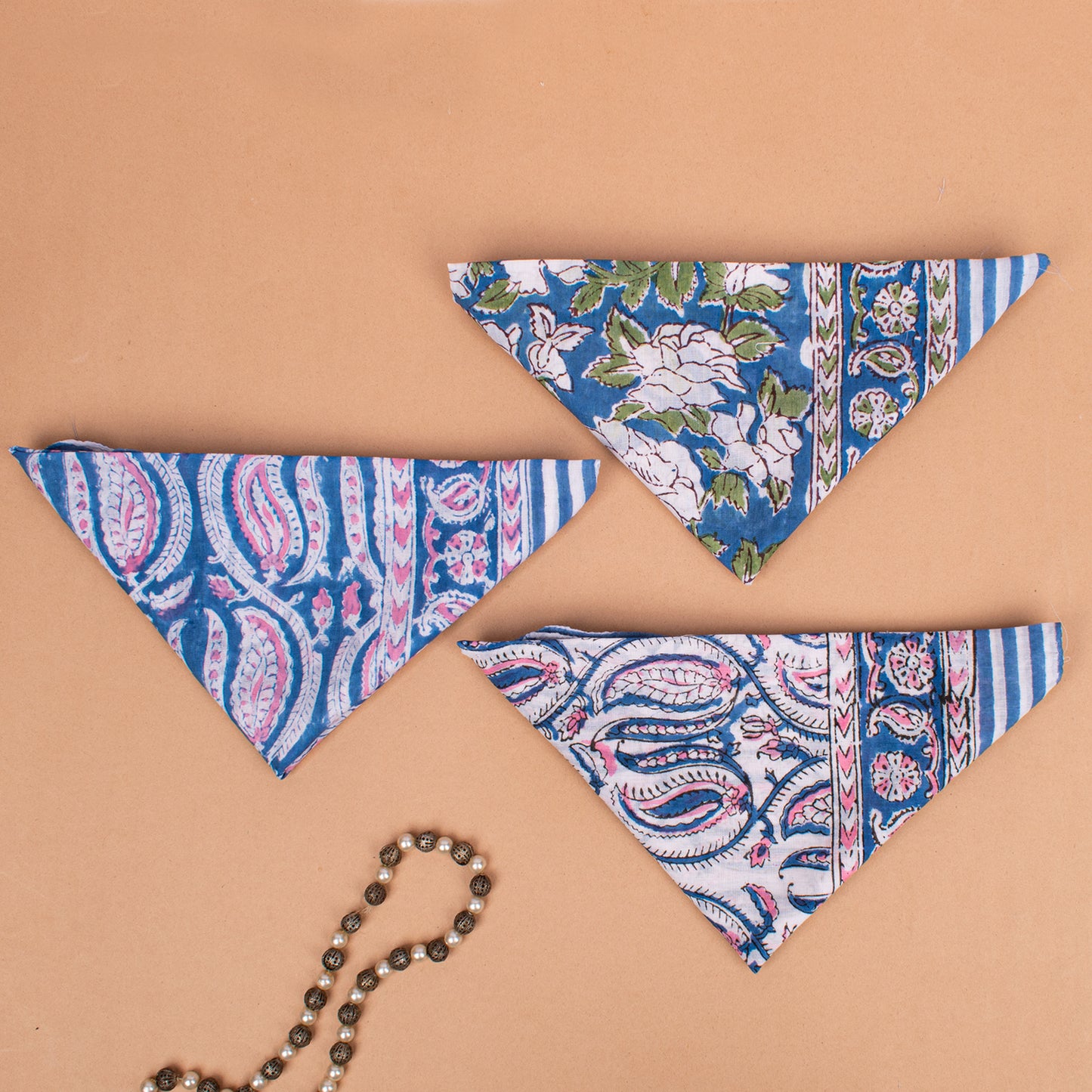Set of 3 - Premium Cotton Bandana – Soft, Breathable & Versatile Headwear for Everyday Style