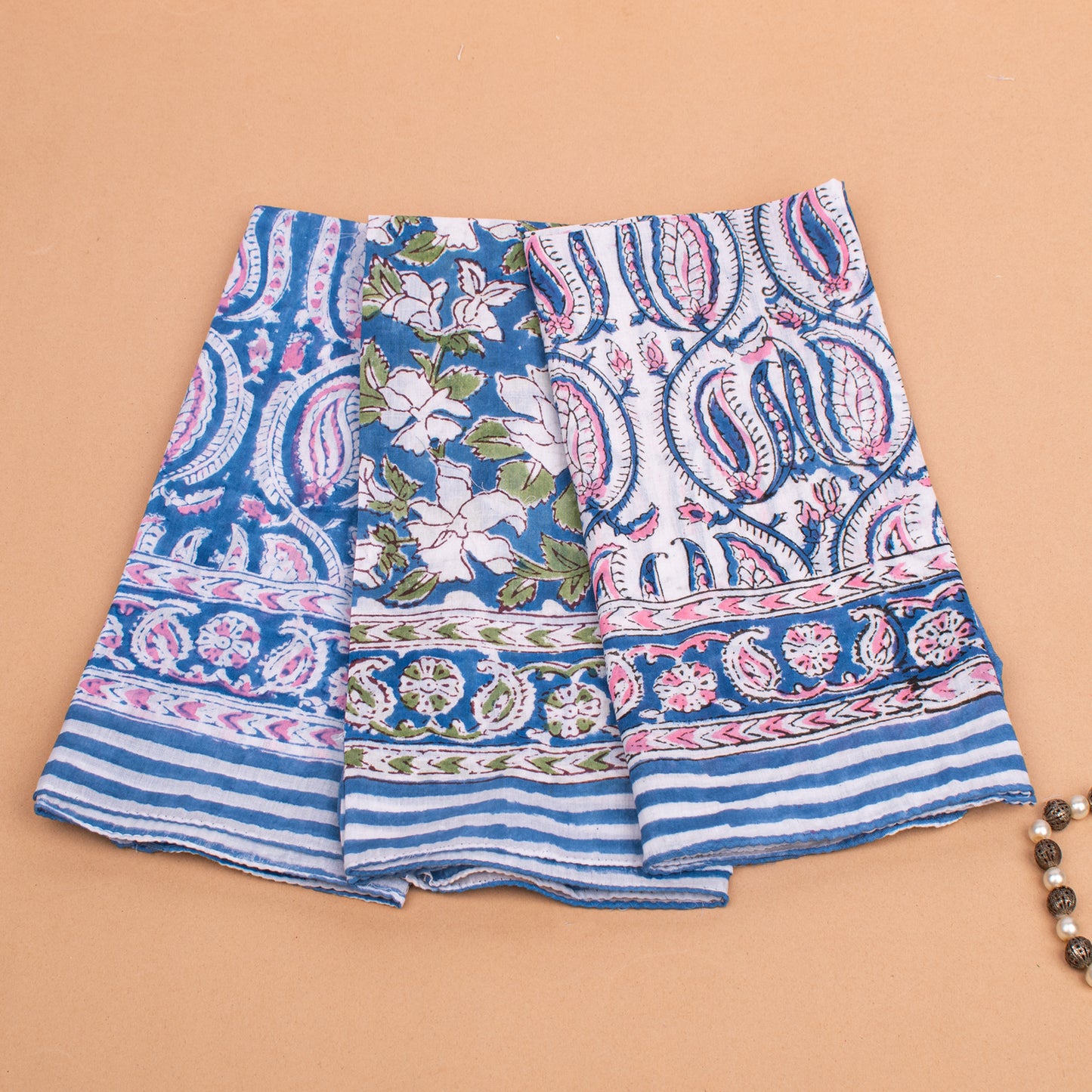 Set of 3 - Premium Cotton Bandana – Soft, Breathable & Versatile Headwear for Everyday Style