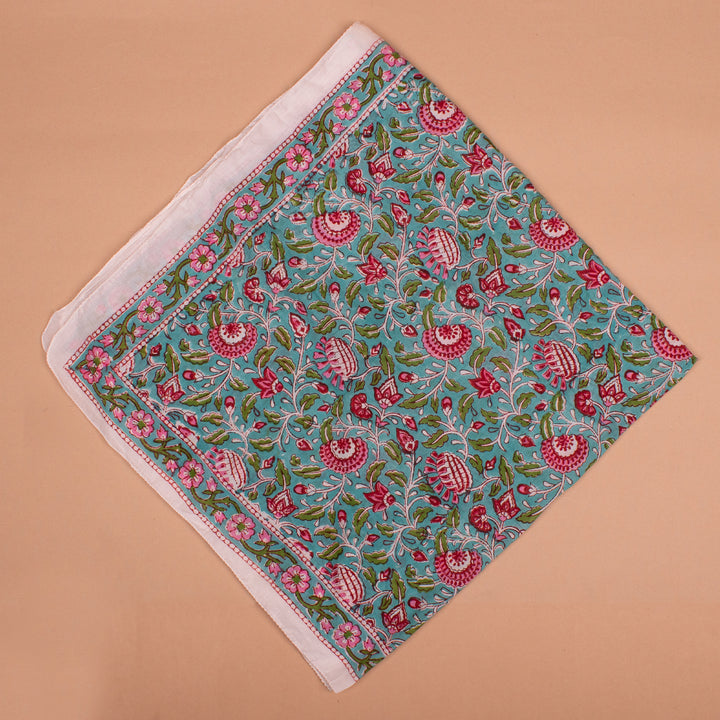 Boho Cotton Bandana 40x40 | Large Boho Hair Scarf &amp; Neck Wrap