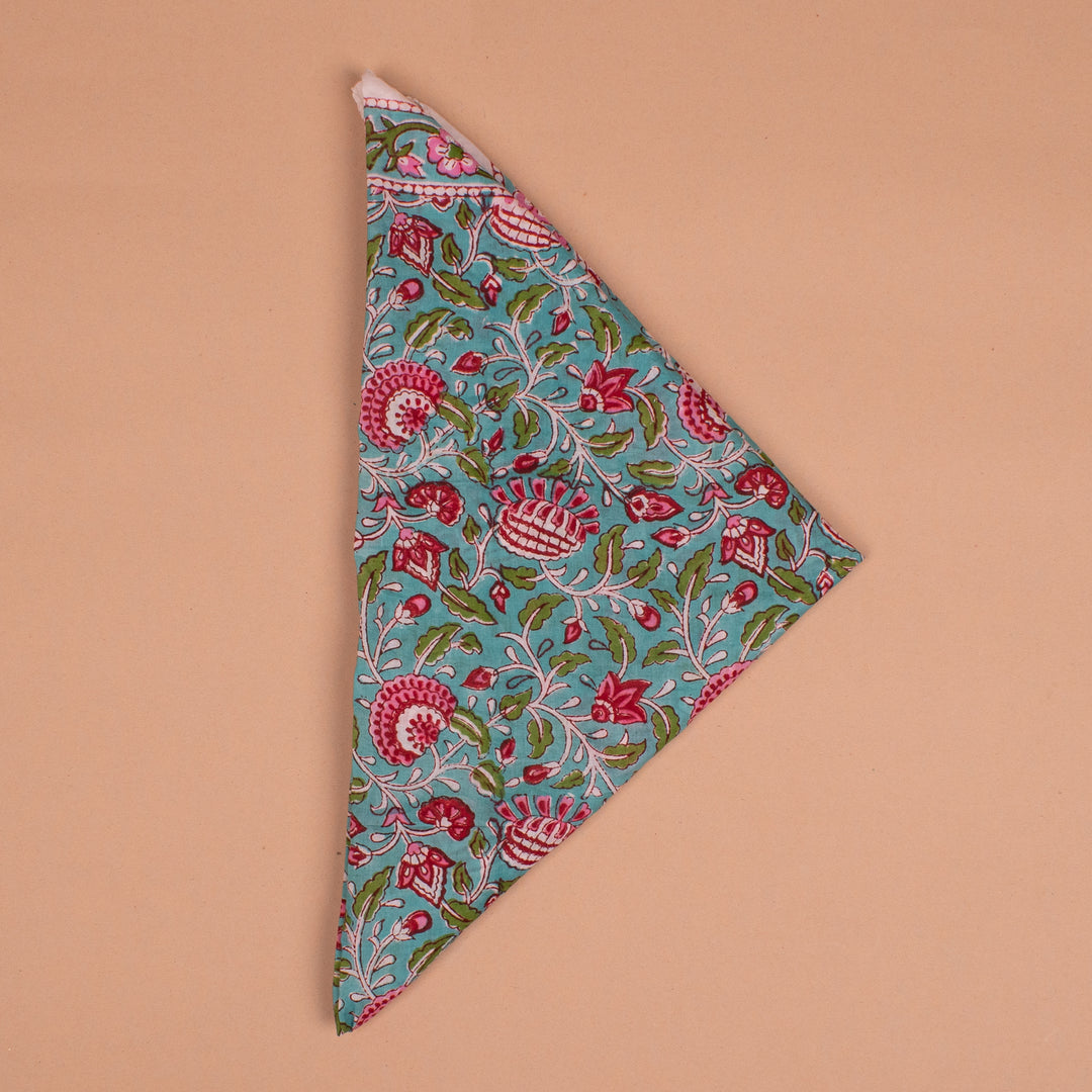 Boho Cotton Bandana 40x40 | Large Boho Hair Scarf &amp; Neck Wrap