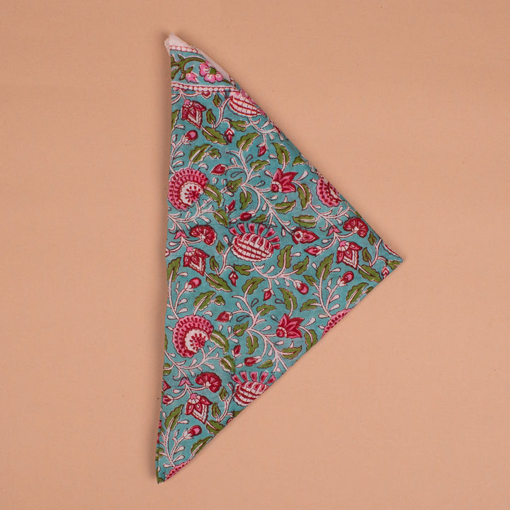 Boho Cotton Bandana 40x40 | Large Boho Hair Scarf &amp; Neck Wrap