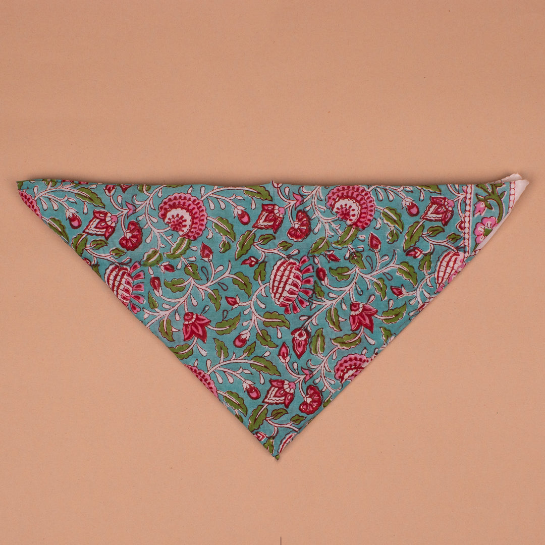 Boho Cotton Bandana 40x40 | Large Boho Hair Scarf &amp; Neck Wrap
