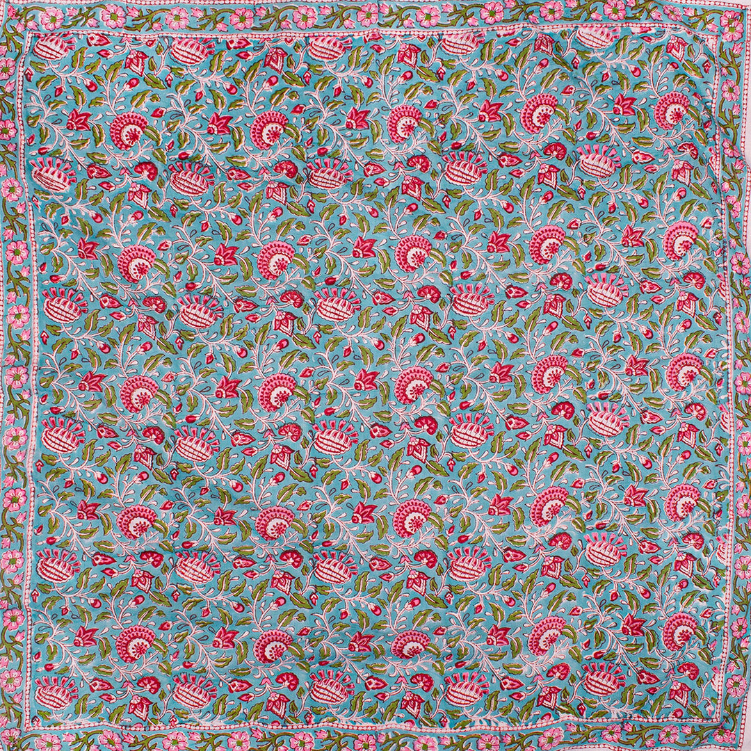 Boho Cotton Bandana 40x40 | Large Boho Hair Scarf &amp; Neck Wrap