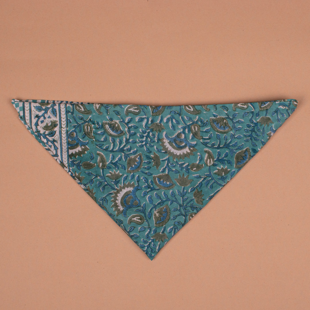 Boho Cotton Bandana 40x40 | Large Boho Head Scarf &amp; Hair Wrap