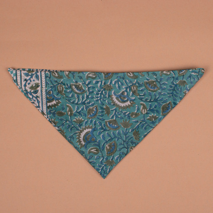Boho Cotton Bandana 40x40 | Large Boho Head Scarf &amp; Hair Wrap