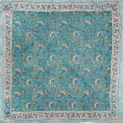 40x40 Inch Cotton Bandana – Large Boho Head Scarf & Neck Wrap