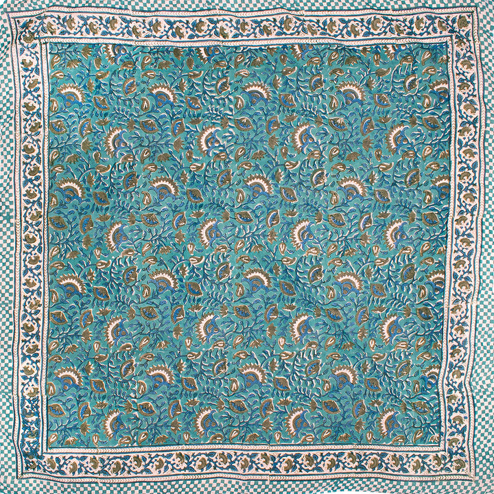 Boho Cotton Bandana 40x40 | Large Boho Head Scarf &amp; Hair Wrap