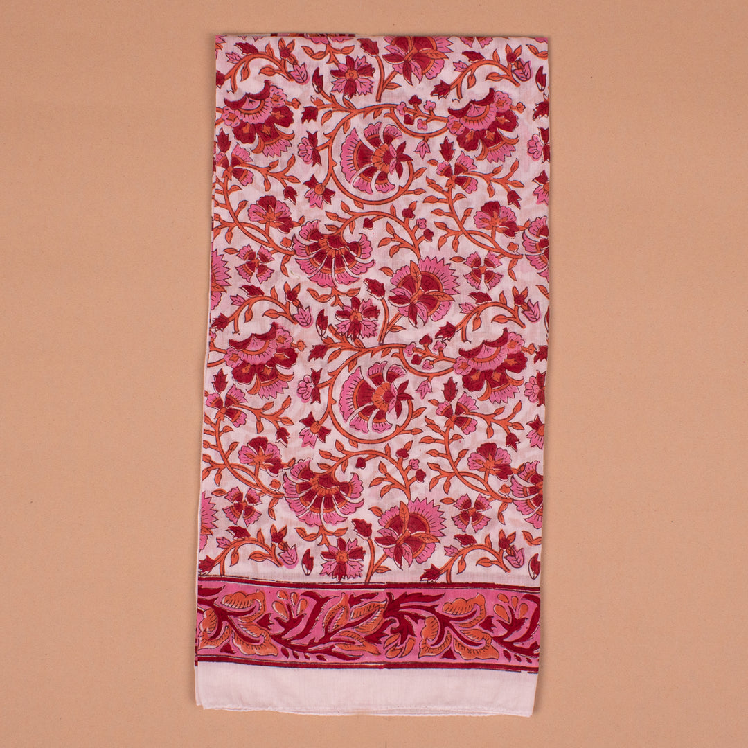 Boho Cotton Bandana 100x100 cm | Large Boho Printed Head Scarf &amp; Hair Wrap