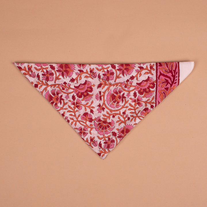 Boho Cotton Bandana 100x100 cm | Large Boho Printed Head Scarf &amp; Hair Wrap