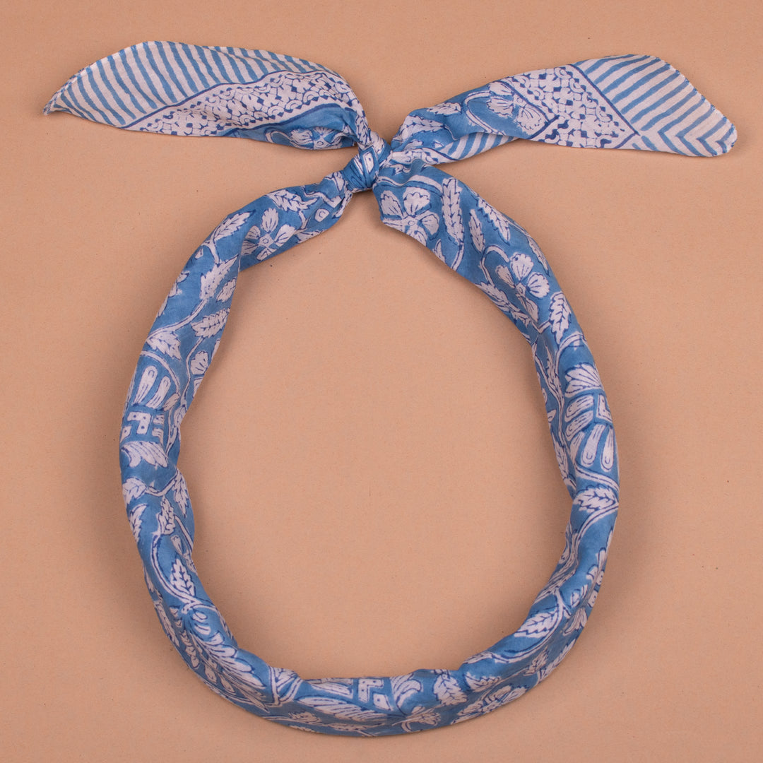 Boho Cotton Bandana 40x40 | Large Boho Neck Scarf &amp; Head Wrap