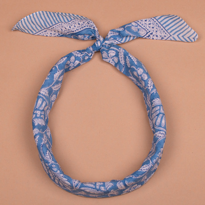 Boho Cotton Bandana 40x40 | Large Boho Neck Scarf &amp; Head Wrap