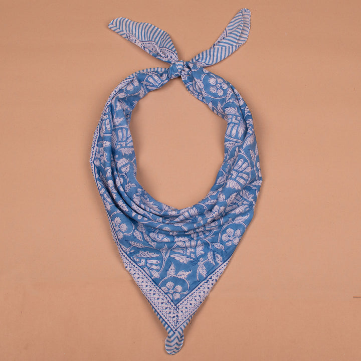 Boho Cotton Bandana 40x40 | Large Boho Neck Scarf &amp; Head Wrap