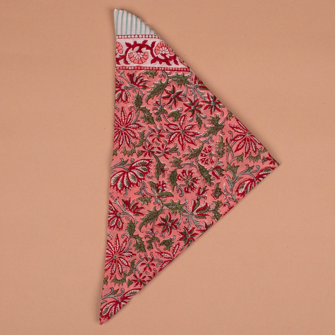 Boho Cotton Bandana 100x100 cm | Large Boho Everyday Head Scarf