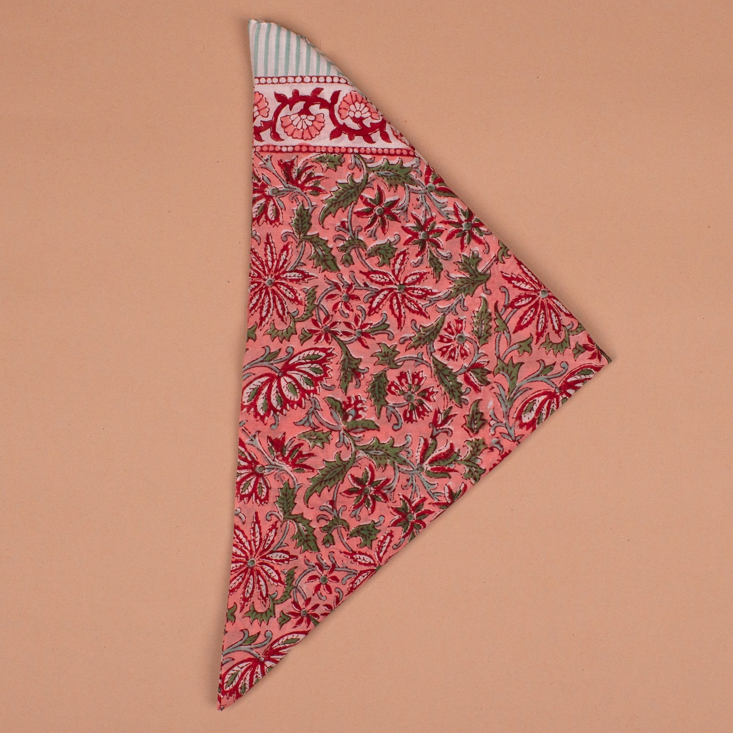 Boho Oversized Cotton Bandana – 100x100 cm Multi-Use Scarf