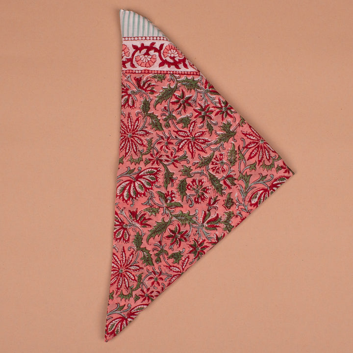 Boho Cotton Bandana 100x100 cm | Large Boho Everyday Head Scarf