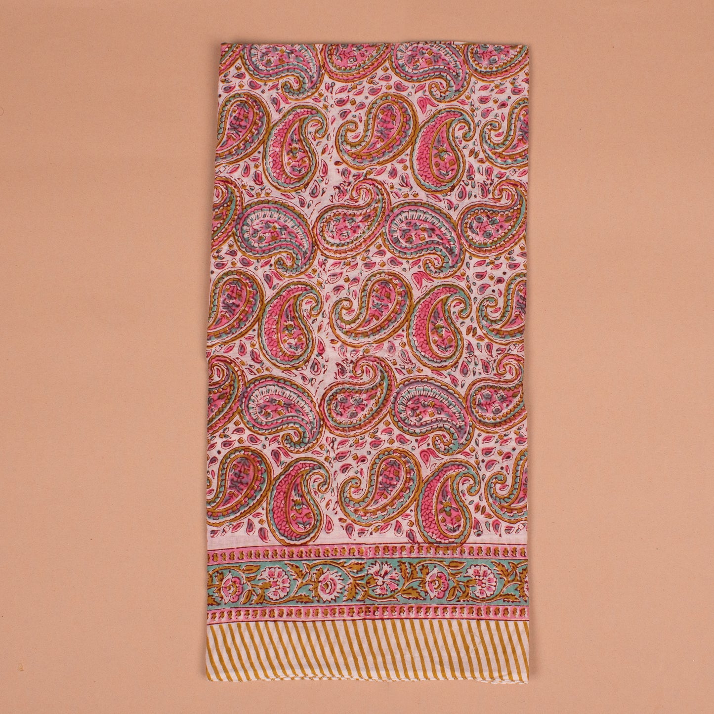 Large Cotton Bandana 40x40 – Handcrafted Block Print Festival Wrap