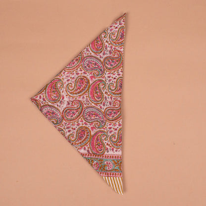 Large Cotton Bandana 40x40 – Handcrafted Block Print Festival Wrap