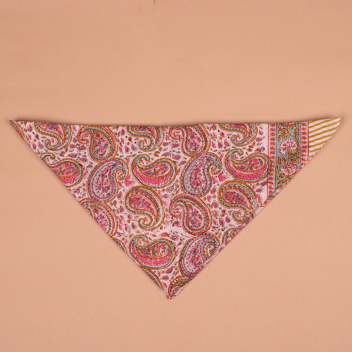 Large Cotton Bandana 40x40 – Handcrafted Block Print Festival Wrap