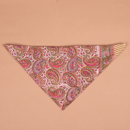 Large Cotton Bandana 40x40 – Handcrafted Block Print Festival Wrap