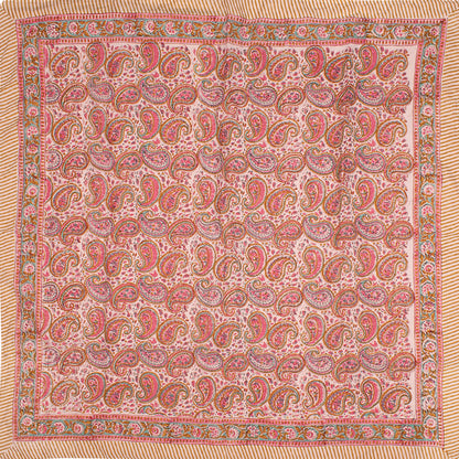 Large Cotton Bandana 40x40 – Handcrafted Block Print Festival Wrap