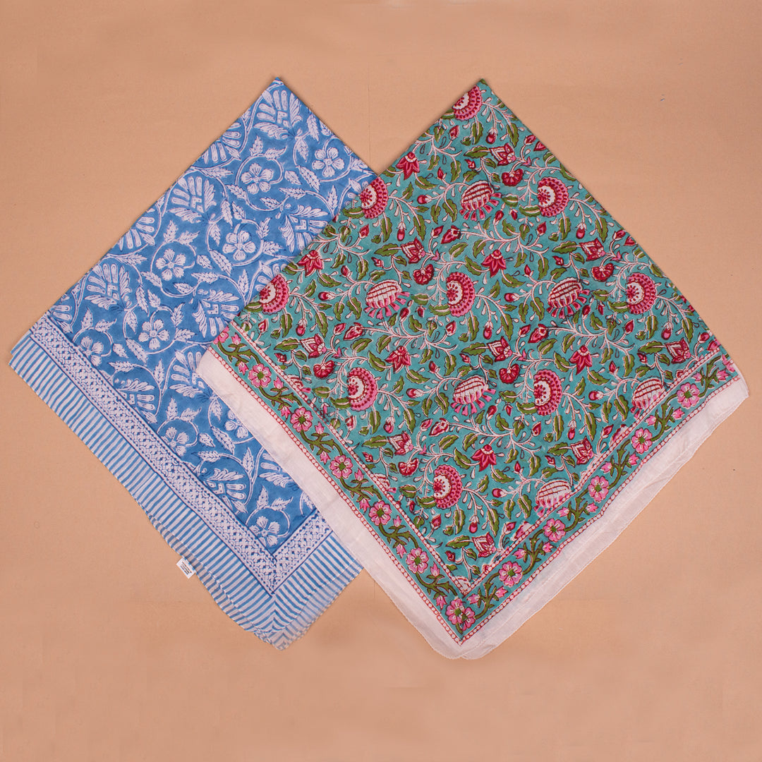 Hand Block Cotton Sarong | Beach Cover-Up &amp; Wrap Skirt