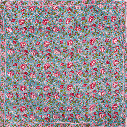 100% Cotton Oversized Bandana – 40x40 Head Scarf, Shawl & Sarong