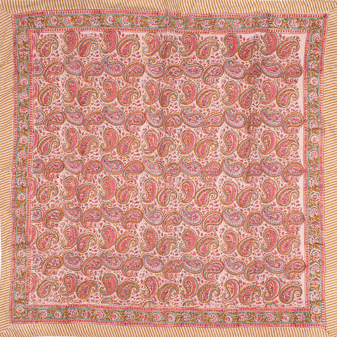 Set of 2 – Boho Cotton Bandanas 40x40 | Large Boho Head Scarf &amp; Hair Wrap