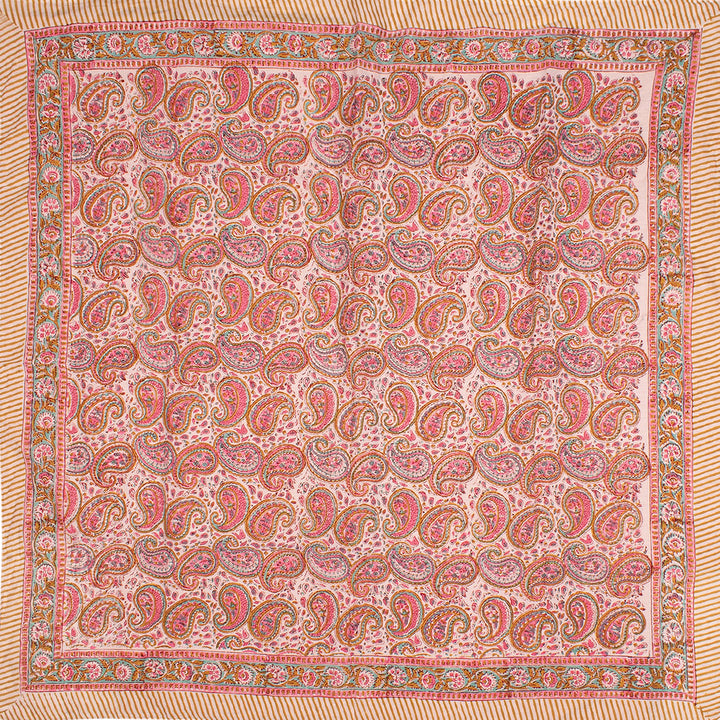 Set of 2 – Boho Cotton Bandanas 40x40 | Large Boho Head Scarf &amp; Hair Wrap