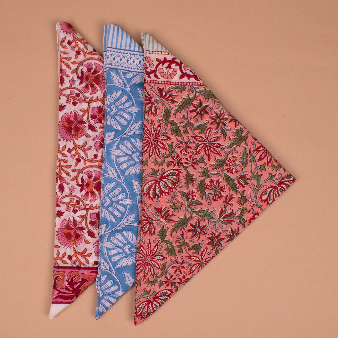 Set of 3 – Boho Cotton Sarong | Beach Cover-Up &amp; Wrap Skirt
