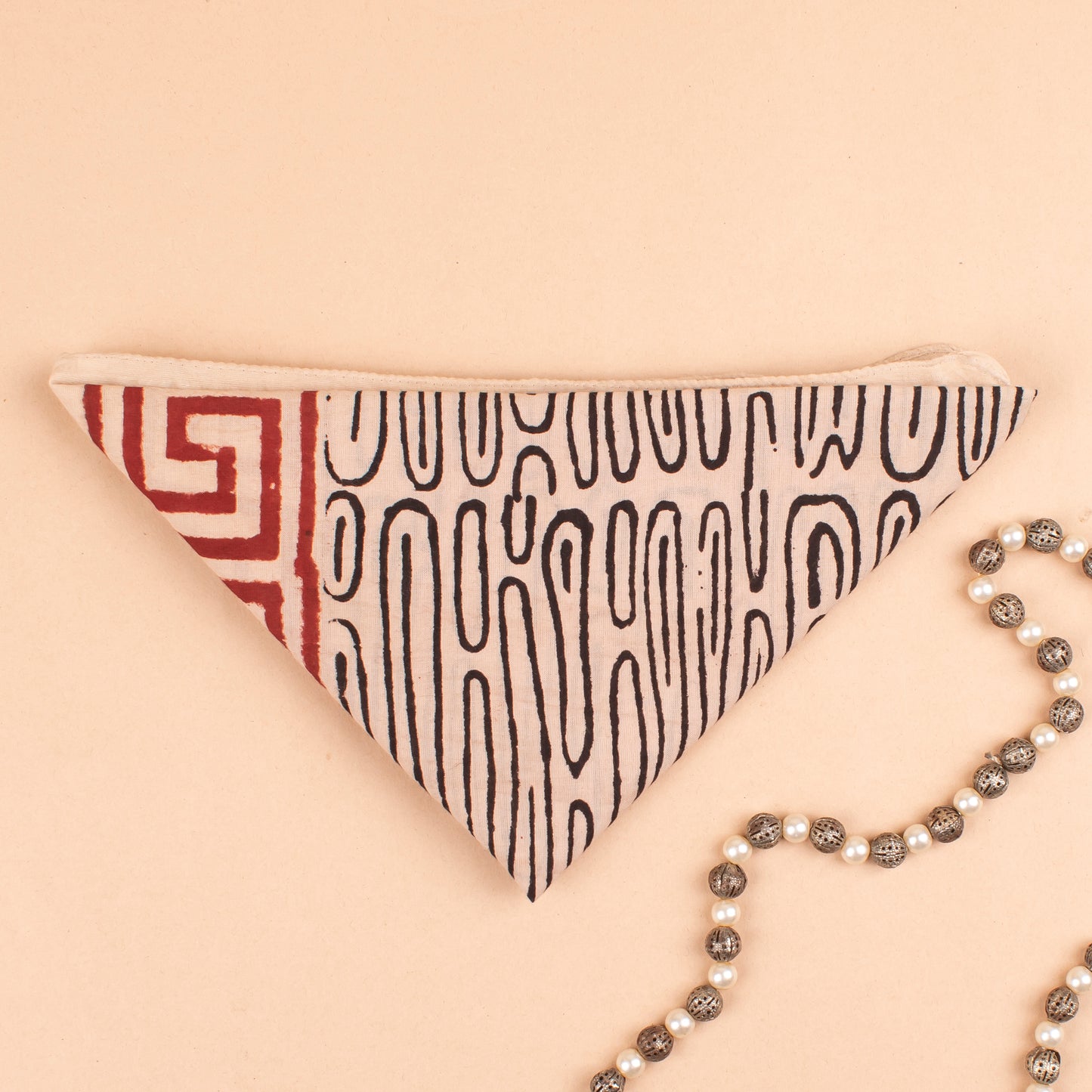 100% Cotton Handblock Printed Bandanas, Lightweight Summer Accessory, Handmade Gift, Unisex Neck Scarf, Eco-Friendly Boho Hair Tie