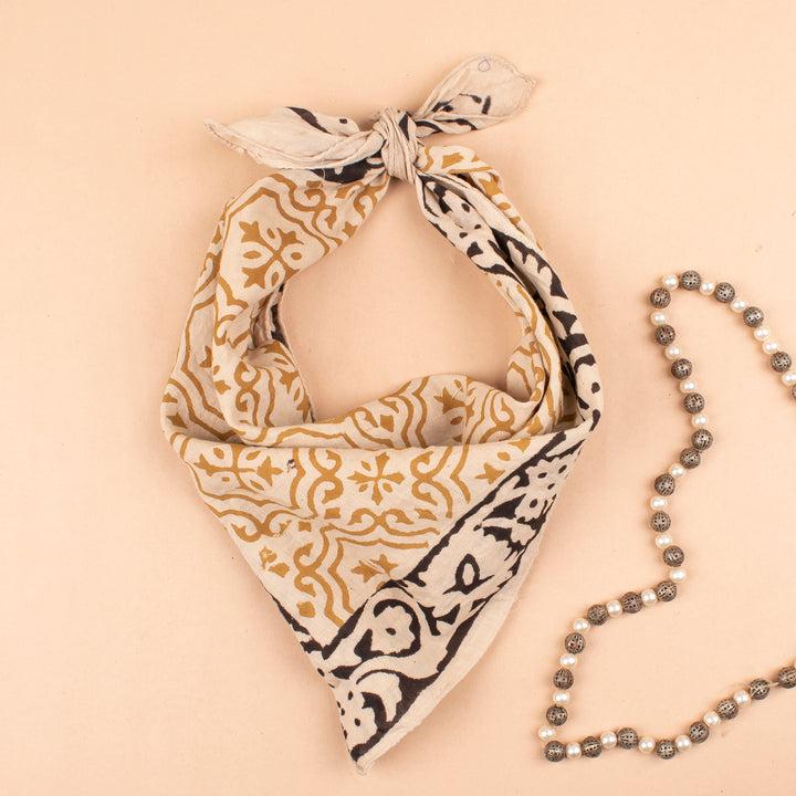 Vintage Cotton Bandana | Boho Head Scarf &amp; Hair Wrap