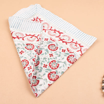 Lightweight Pure Cotton Bandanas, Bohemian Style Handblock Print, Unisex Hair Wrap, Eco Summer Neck Scarf Gift, Hair Accessory