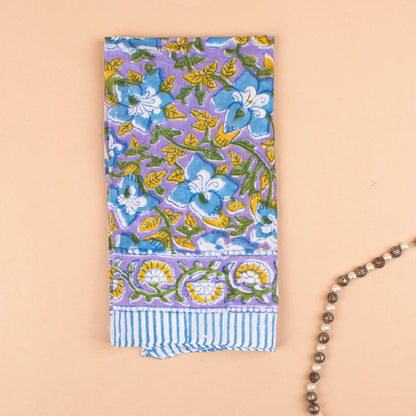 Vintage Style Wrap For Him & Her, Boho Neck Tie, Boho Floral Cotton Bandana Scarf, Lightweight Handmade Wrap