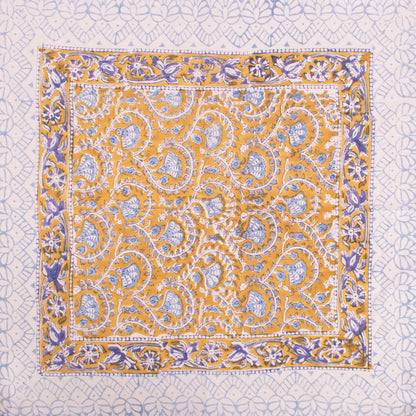 Lightweight Handprinted Cotton Bandanas, Boho Head Wraps For All Genders, Stylish Unisex Cotton Bandanas, Eco Gift Wrap