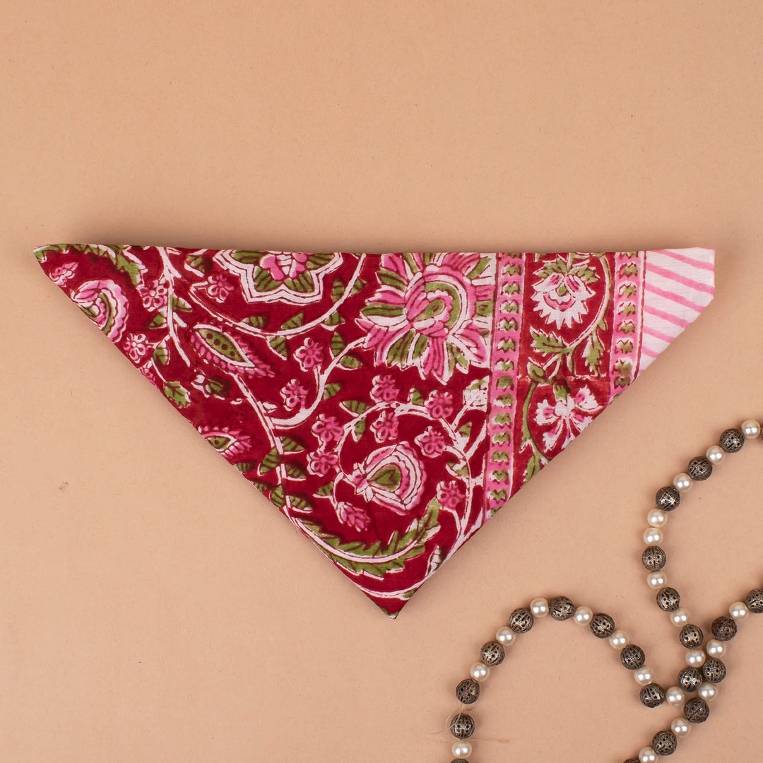 Boho Cotton Bandana | Neck Scarf &amp; Head Wrap