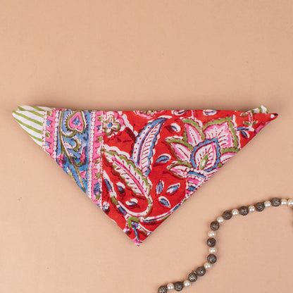 Sustainable Cotton Bandana For Outdoor Use, Hiking, Dust Protection, Hair Wrap Or Stylish Boho Face Mask Alternative