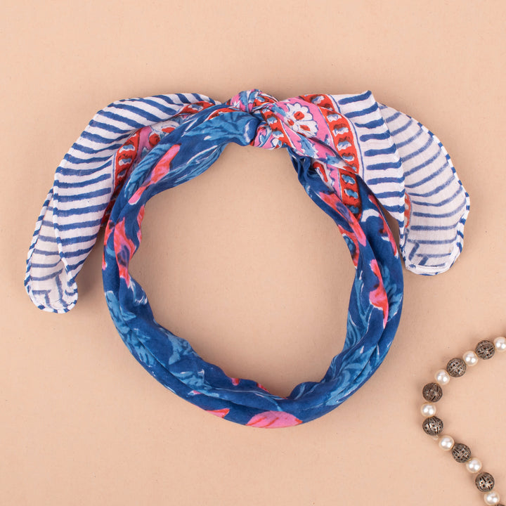 Boho Cotton Bandana | Head Scarf &amp; Hair Wrap