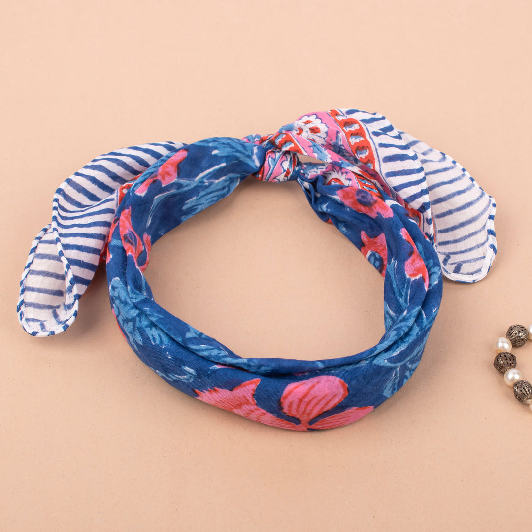 Boho Cotton Bandana | Head Scarf &amp; Hair Wrap