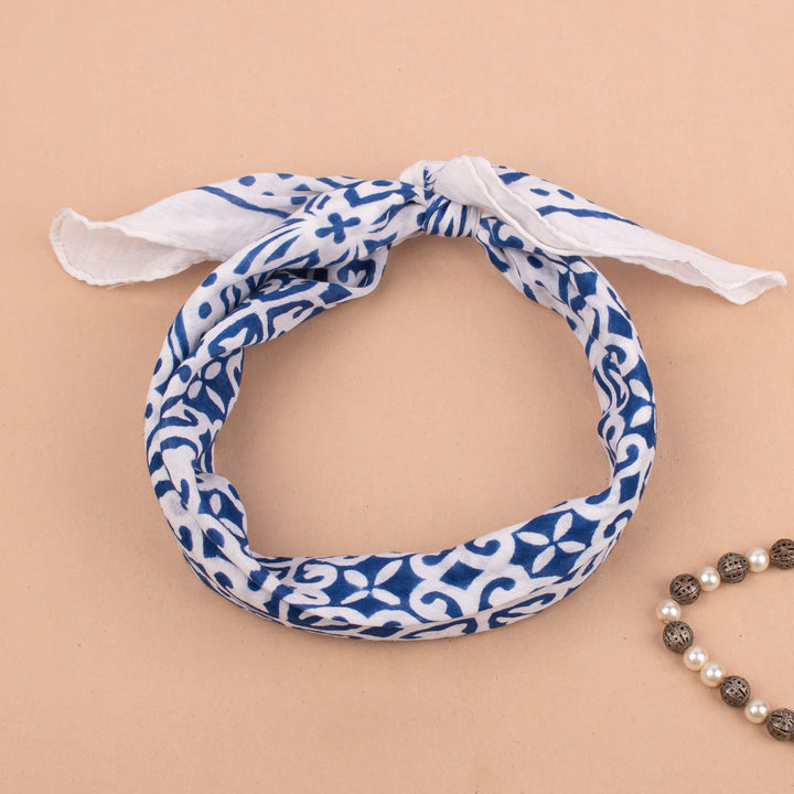 Floral Cotton Bandana | Printed Head Scarf &amp; Hair Wrap