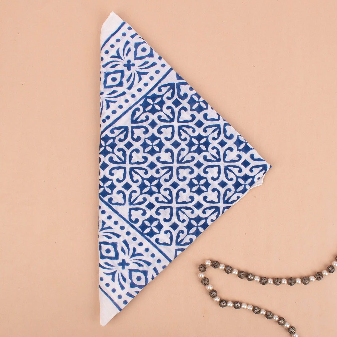 Floral Cotton Bandana | Printed Head Scarf &amp; Hair Wrap