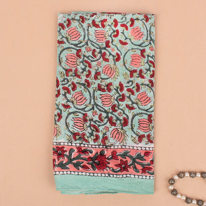Handblock Printed Cotton Bandanas For Summer, Lightweight Hair Or Face Wrap, Eco Boho Scarf For Travel, Boho Headband