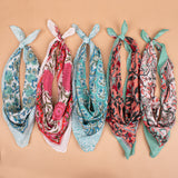 Set of 5 – Floral Cotton Bandanas | Printed Head Scarf & Hair Wrap