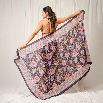 Bohemian Block Printed Cotton Scarf, Natural Handmade Pareo, Eco-Friendly Cotton Sarong, Cotton Block Printed Summer Scarves