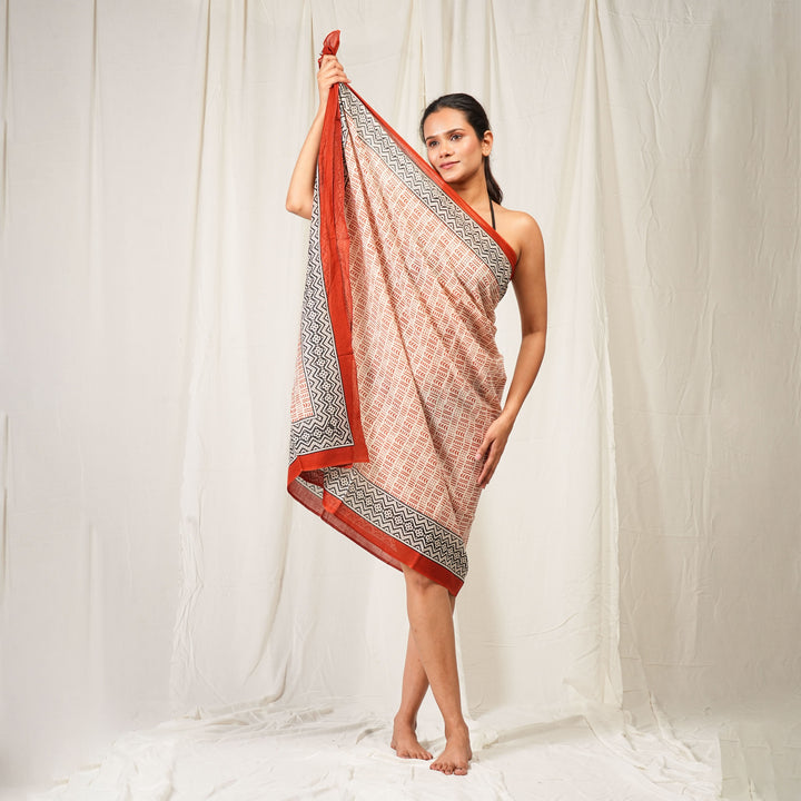 Boho Cotton Sarong | Beach Cover-Up &amp; Wrap Skirt