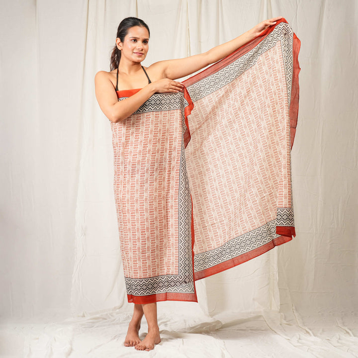 Boho Cotton Sarong | Beach Cover-Up &amp; Wrap Skirt